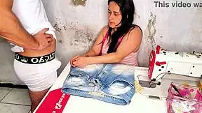 unfaithful seamstress fucks client during clothes fitting session