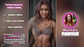 just some hot ai-generated babes rocking lingerie in this photo set.