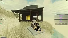 Petite teen bent over for anal doggystyle and deepthroat