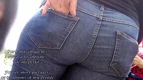 i spotted a culona in tight jeans on the street, her big candid ass hidden but so tempting 😍
