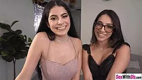 latina teen madison wilde and stepsister babe angel gostosa get fucked hard