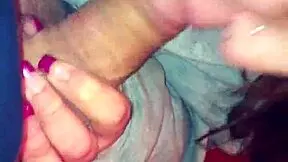 teen slut eagerly sucks and swallows every drop from the amateur guy's cock