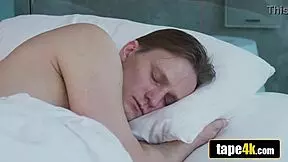 Stunning girlfriend rims her partner's ass to wake him up sensually