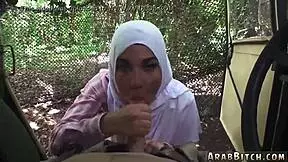 Muslim couple's first outdoor sex away from home 😍