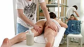 Awesome Massage Ends with Creampie for Kristi Deep