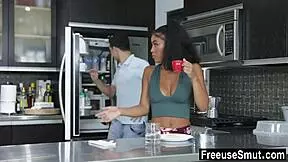stepsister lets stepbrother fuck her hard!