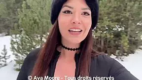 feeling so emotional watching this petite brunette give a sloppy blowjob and take cum on her face