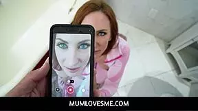 Mumlovesme big tits redhead milf stepmom and stepson make pov video together