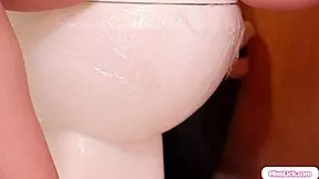 the stepmom is facesitting the blonde to teach her a lesson