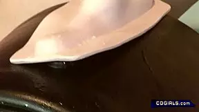 Brunette Teen Rides Sybian Bound Until Exhausted by Intense Squirting Orgasms