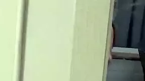 Public balcony rimjob before tinee badass gets pounded