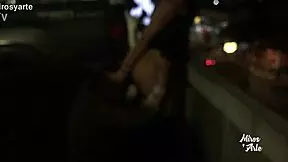 Miroslava lets stranger lick her pussy in parking lot