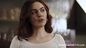 sexy and horny teen 18+ lesbians kissing tender and lick their hot bodies freya parker katrina colt