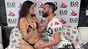 Silvye Abou Teases With Her Big Tits In Colombian Casting Interview.