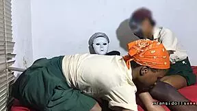 Two Ebony Teens Get Fucked By Old Neighbor