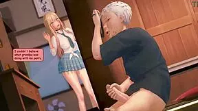 marin dressed in love deliriumbear, cheating with old man, big tits and monster cock