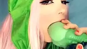 Cute teen lesbians engage in anal assfucking.