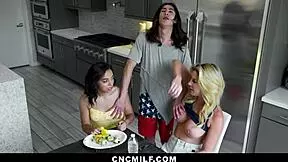 Yo, sleepwalking stepson totally freeuses his hot stepmom and stepsister