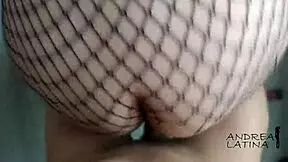 Fucking my curvy lover doggy style.