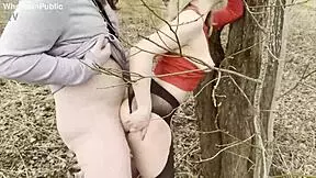 cute girlfriend gets dirty quickie anal in public outdoor setting with deepthroat and fucking