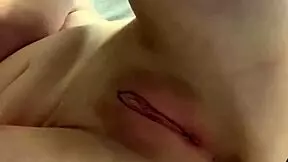 hey, amateur stuffs panties in her pussy 😏