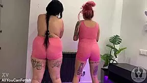 i love her huge boobs jumping and ass shaking in lingerie