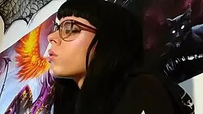 Asmr Kisses With Petite European Teen Goth