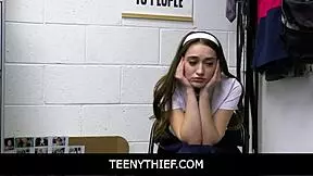 Petite Shoplifter Sera Ryder Gets Dildoed And Fucked By Dirty LP Officer In Teenythief Scene