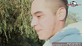 did you see this nice british teen with small tits trying her first porn?