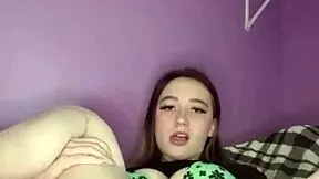 Young Amateur Teen 18+ Pulls Her Panties Over And Rubs Her Puffy Pussy The Panty Bank - Used Panties