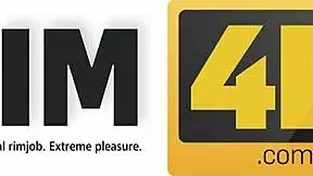 rim4k teen petite lady licks anus of her handsome lover with glee