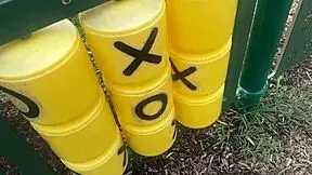 Goth Girlfriend Screams During Public Park Creampie!