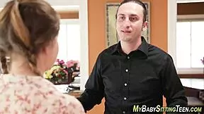 smalltits babysitter suck