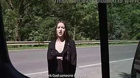 Hitch-Hiking Mina's Rough 6On1 Sex!