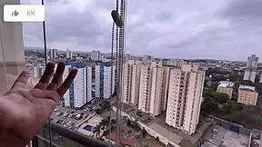 Brazilian babe shows off new apartment and enjoys time with partner behind the scenes