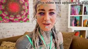 Ever watched a dreadlocks hippie pornstar sloppily blow and ride anal on a monster cock?