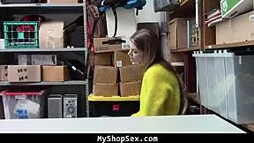 busty blonde teen caught and fucked hard by lp officer in office