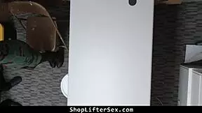 lp officer took extra measures to make the teen pay, ripping clothes and punishing her roughly in the shop