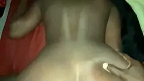 a petite girl tests cock against toy in a fun competition.