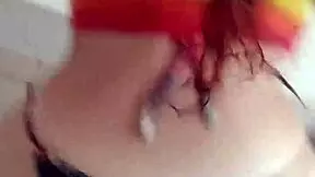 ever tried fucking in public for the first time? this redhead screams during outdoor sex