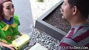 Petite teen 18+ slams huge cock hard