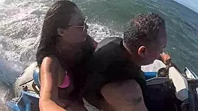 Wild Jet Ski Adventures In Guarujá Beach - Big Ass Latina Teen's First Time!