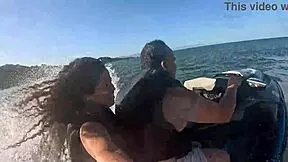 Wild Jet Ski Adventures In Guarujá Beach - Big Ass Latina Teen's First Time!