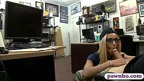 tight babe with glasses gets banged hard