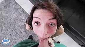 Jays POV - Petite 18+ Newcomer Takes a Huge Creampie in Her Tight Slit.