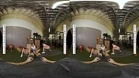 Kyler and Paige tag team the gym stud's big cock 😍