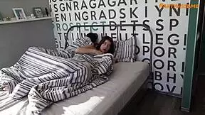 Stepmom walks in on stepdaughter having sex and joins the ffm threesome in doggystyle