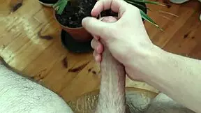 Young teen amateur masturbates on bed in homemade video, achieving huge orgasm and cum