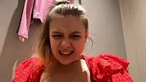 Extreme anal fingering session with BBW teen in public outdoor spot.