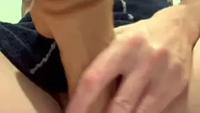 I left the bathroom sink sticky with my cum